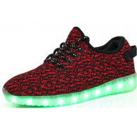Remate Venta Al Mayoreo Unisex Zapatos LED Cargador USB Zapatillas Brillantes