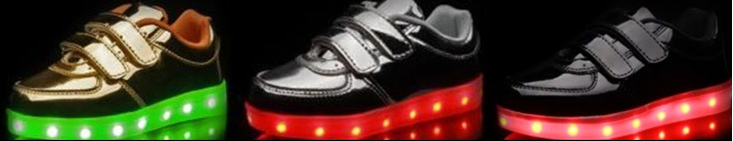 zapatos de led para niños