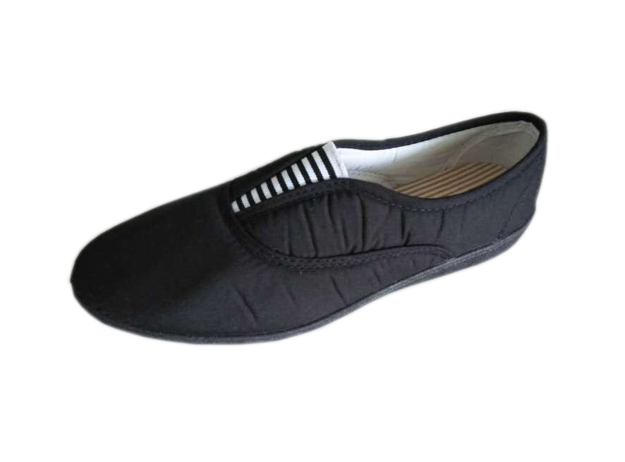 Zapato de la señora paño negro