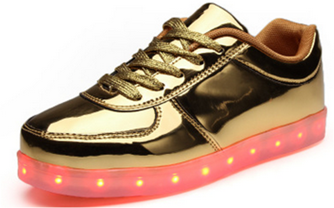 Closeout Wholesale Unisex LED Shoes USB Charging Flashing Sneakers
