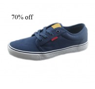 LEV*S Branded Navy Canva and Rubber Overstock Mens Shoes In Stock