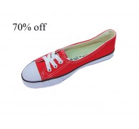 Navy White Red Canvas and Rubber Wholesale Shoes In Stock