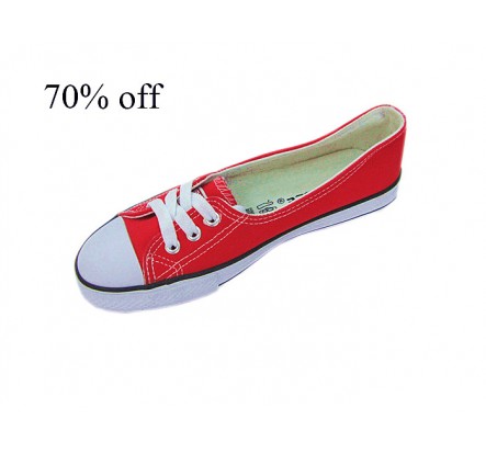 Navy White Red Canvas and Rubber Wholesale Shoes In Stock