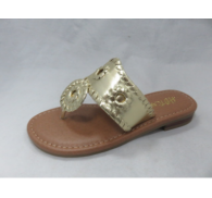 Overstock West Hamptons Girls Latest Fashion Gold Slippers