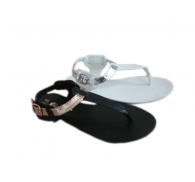 Overstock PU Lady Flat Sandal Cheap Clearance Sale