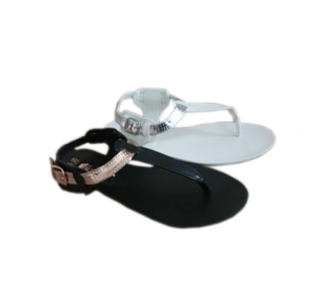 Overstock PU Lady Flat Sandal Cheap Clearance Sale