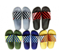 1Dollar 5Colors Wholesale PU Upper Mens Slipper Clearance