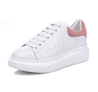 60% Off Overstock Girls Ladies White Leather Board Shoes