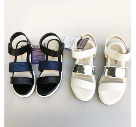 Korean Summer Sandals Shoes Stock Wholesale For Women Lady Girls