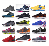 Chinese  Factory Surplus Stock Lots Sport Footwear  Styles For Adult and Child