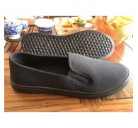 Black Canvas Shoes Stock For Man And Woman Cheap Wholesale