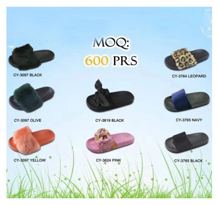 Wholesale Fashion Slipper New Supplied MOQ 600PRS