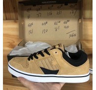Man Skate Shoe Branded Low Cut Sneaker Cancel Stock Wheat Color