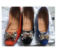 Women Flat Shoe PU Shoes Stock Cheap Wholesale In China