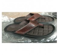 Brand Stock Male Summer Flip Flops Slippers Genuine Leather Material