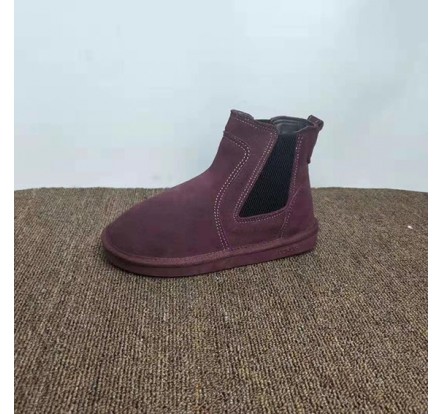Suede Leather Ankle Boot Shoes Stocks Sale For Womens
