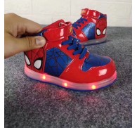 Branded Carton Led Flashing Shoes Light Up Shoe Stock For Children Kid