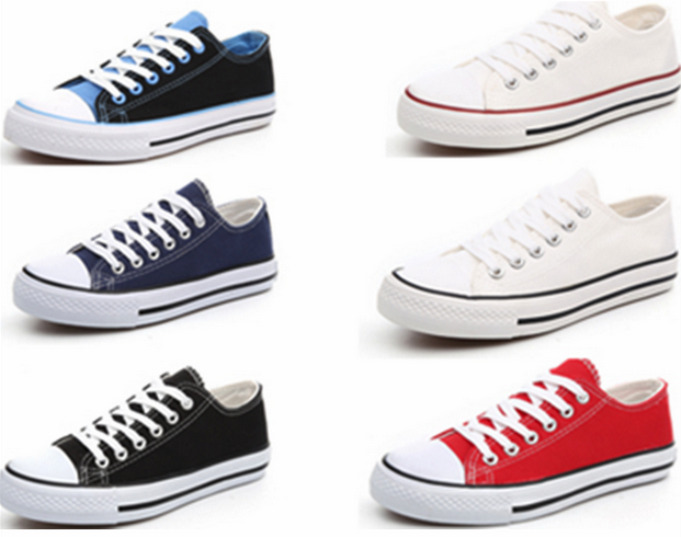 non brand low cut canvas shoes