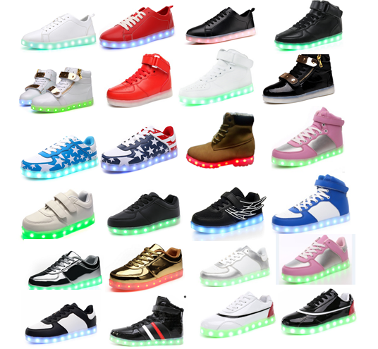 hot selling led lights up shoes