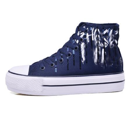 high top canvas shoe