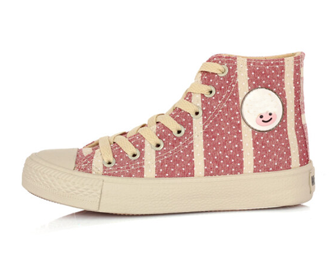 canvas high top shoe