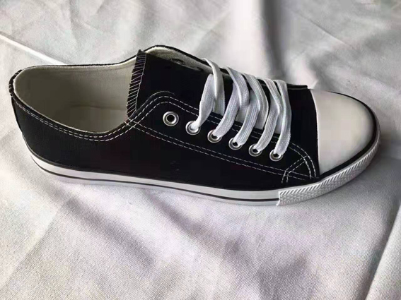 black canvas shoe